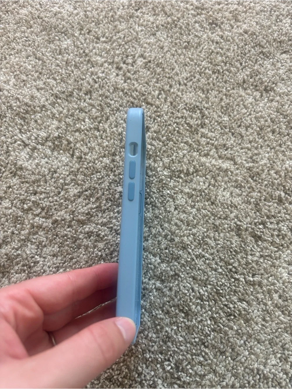 Apple iPhone 15 or 13 Blue Silicone Case with MagSafe